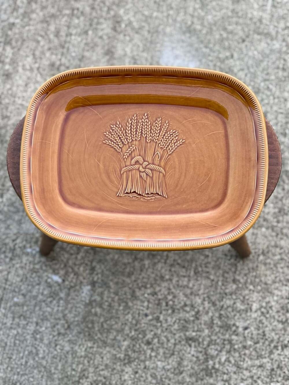 Franciscan Wheat Harvest Serving Platter 13 In